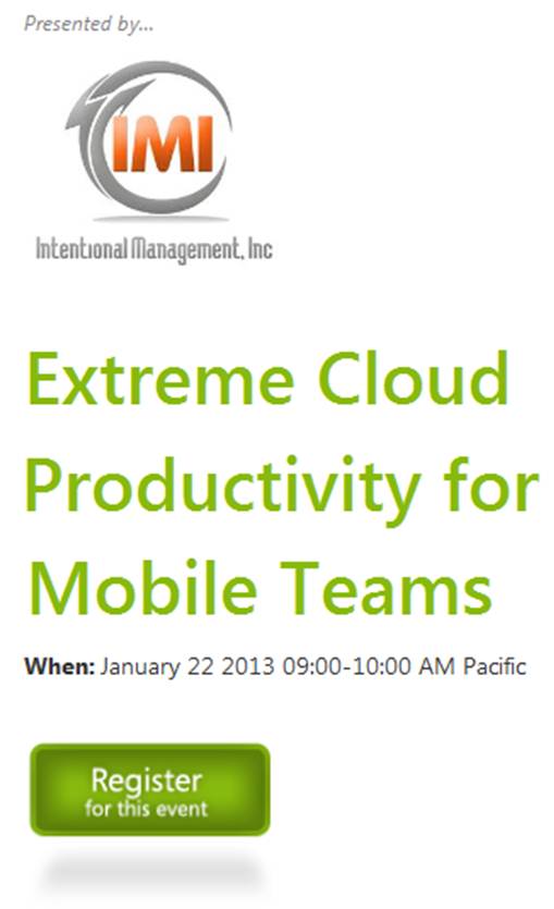 extreme cloud productivity for mobile teams office 365 intentional management