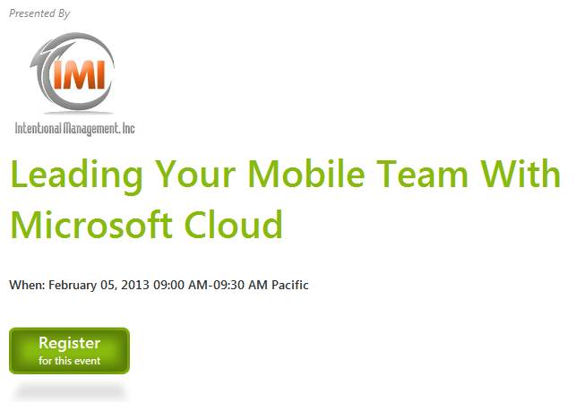 Lead, Cloud, Mobile Team, Microsoft